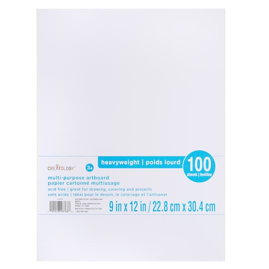 100 ct. 9" x 12" Artboard by Creatology™